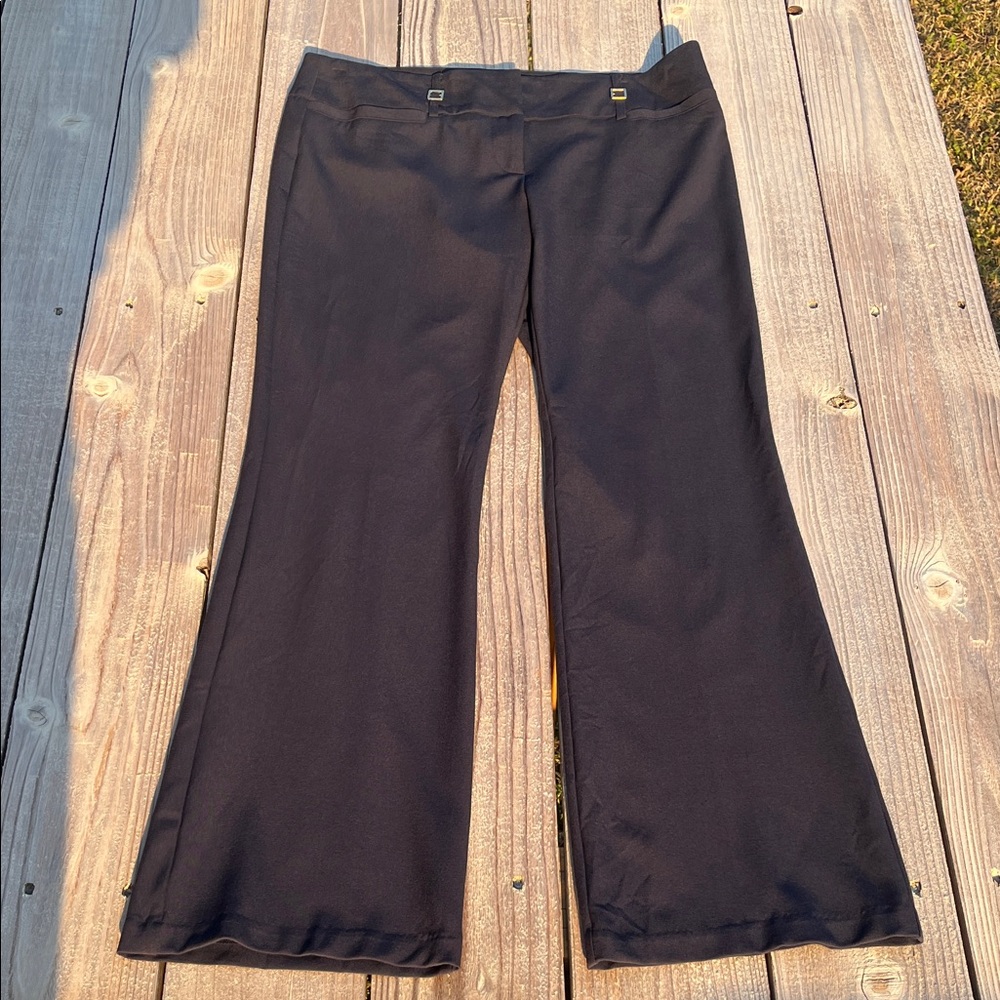 NY Collection dark blue Wide Leg Pants